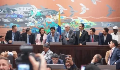 La Cámara de Representantes en la sesión de este jueves.