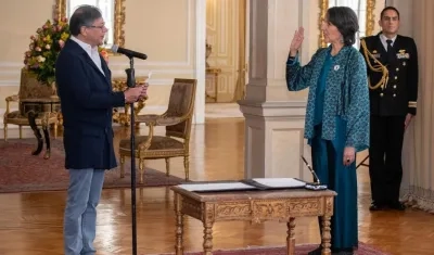 Gustavo Petro y María Gaitán Valencia.