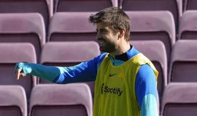 Gerard Piqué, defensa colombiano. 