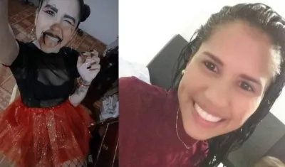 Yisett Melissa Marcela Pacheco con el disfraz que salió la noche de Halloween. En la siguiente, foto de su archivo.