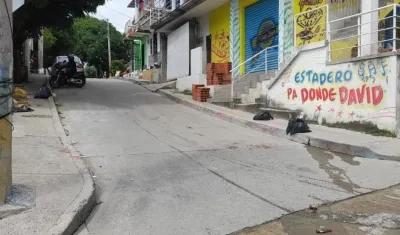 Calle 90 con carrera 1G, sitio de la balacera entre dos hombres.