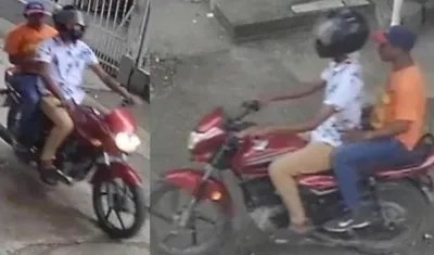 Estas son las dos imágenes que la Policía compartió sobre los presuntos autores del doble asesinato.