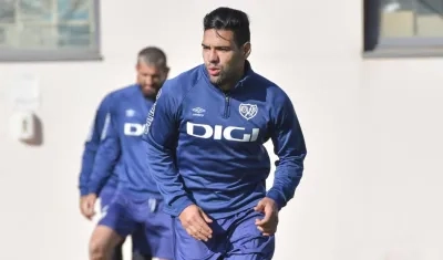 Falcao García, delantero del Rayo Vallecano. 