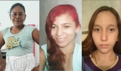 Las tres desaparecidas.