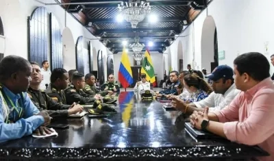 Consejo de seguridad en Cartagena sobre nuevas medidas en la ciudad.