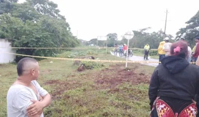 Lugar donde fueron encontradas las partes del cuerpo.