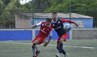 Acción del torneo intermunicipal. 