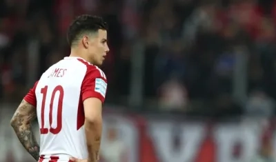 James Rodríguez, jugador colombiano. 