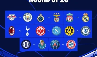 Los duelos de octavos de final.