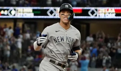Aaron Judge, líder en cuadrangulares de los Yankees. 