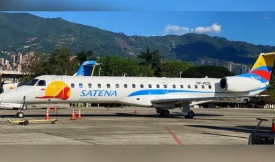 Uno de los aviones de Satena.