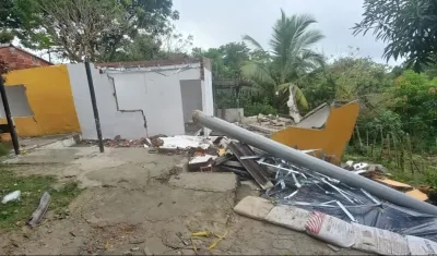 Viviendas afectadas.