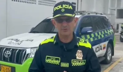 Coronel Jorge Urquijo, comandante de la Policía Metropolitana de Barranquilla. 