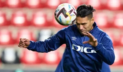 Falcao García, delantero del Rayo Vallecano. 