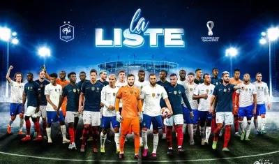 Convocados de Francia para el Mundial de Catar 2022. 