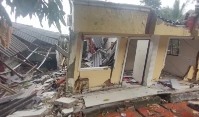 Piojó, uno de los más golpeados por los deslizamientos.