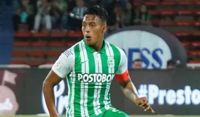Sebastián Gómez, volante de Nacional. 