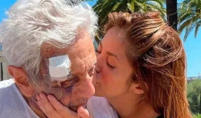 William Mebarak y su hija Shakira. 