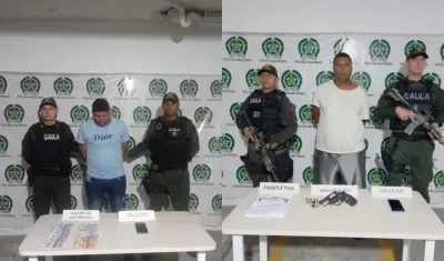 Capturados por la Policía.