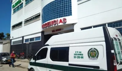 El menor fue llevado a la Clínica Porvenir de Soledad.