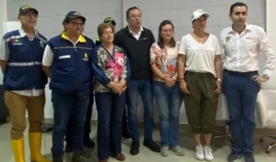El alcalde William Dau el pasado 7 de noviembre cuando recibió a la comisión del Gobierno Nacional y a la primera dama Verónica Alcocer.