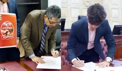 Representante Dolcey Torres Romero y Camilo Acosta. 