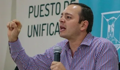 Alcalde de Manizales, Carlos Mario Marín.