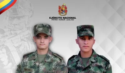 Luifer Aldey Mejía Beltrán y Fernando Urrego Rayo.