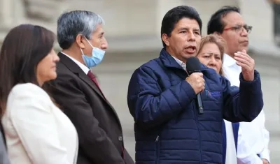 El presidente de Perú, Pedro Castillo.