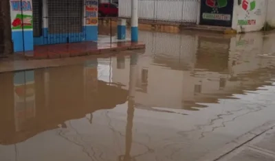 Inundación en Riohacha. 
