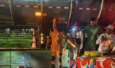 Accidente en Galapa, arrollado vendedor ambulante.