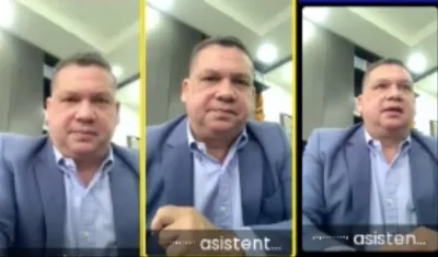 Arcadio Martínez durante la audiencia virtual de formulación de acusación. 