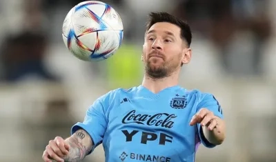 Lionel Messi, delantero argentino. 