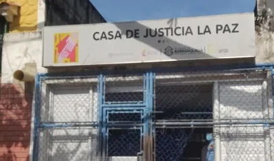 Casa de Justicia en el barrio La Paz.