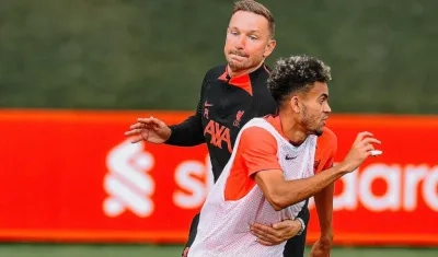 Luis Díaz y Pep Lijnders.