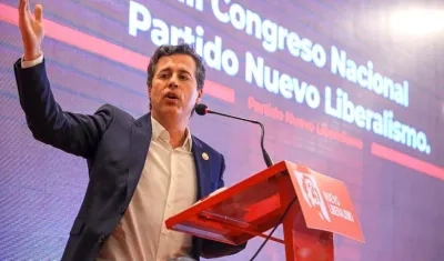 Juan Manuel Galán durante el III Congreso de su partido.