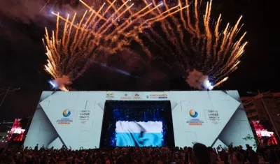 Inauguración de los juegos.