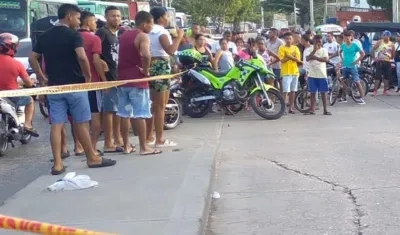 Lugar donde ocurrió el accidente. 