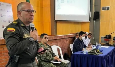 Las autoridades de Sucre en la reunión sobre situación carcelaria.