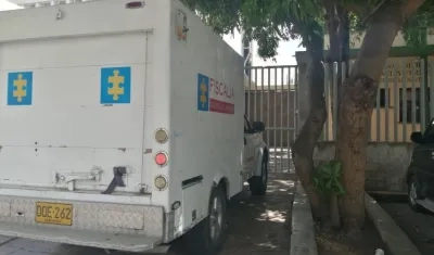 La inspección del cuerpo del abatido fue realizada por el CTI de la Fiscalía.