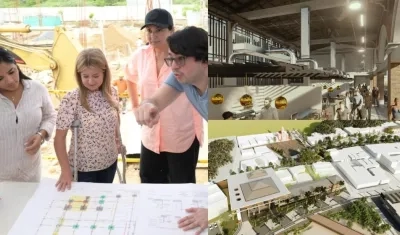 La Gobernadora Elsa Noguera y las obras.