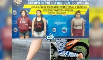 Tres de las cuatro capturadas por el delito de pedofilia en Barquisimeto.