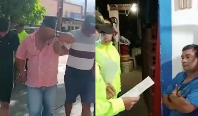 Cuatro de los capturados.