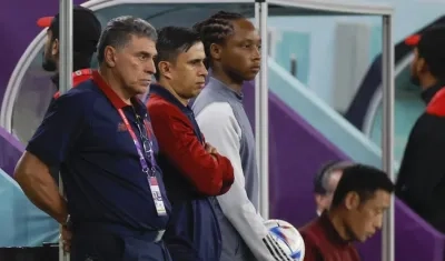 El técnico de Costa Rica, Luis Fernando Suárez.