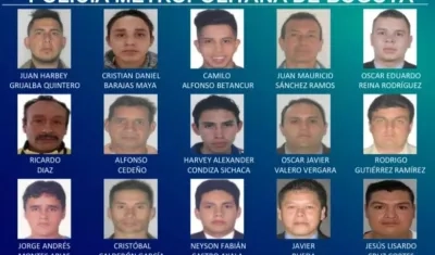 Algunos integrantes del cartel.