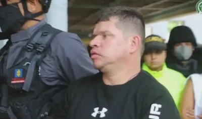 Francisco Luis Correa Galeano el día de su captura.