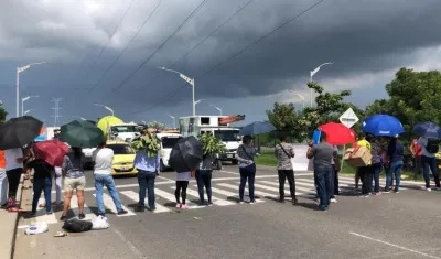 Bloqueo en la Vía Circunvalar