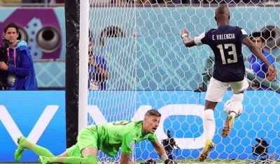 Enner Valencia completó tres goles en la Copa del Mundo.