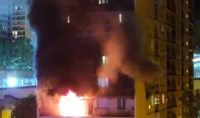 Imagen del incendio.