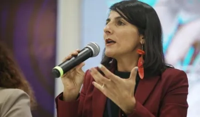 Irene Vélez, ministra de Minas.